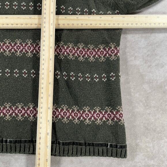 Vintage Women’s Eddie Bauer Brown Pink Textured Knit Pullover Sweater - Picture 5 of 5